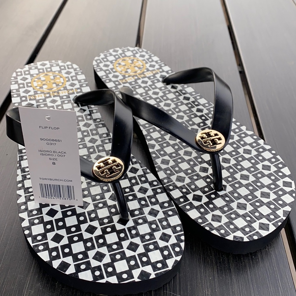 Brand new Tory Burch flip flop sandals